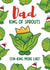Funny Christmas Card - Dad - King of Sprouts created by Bev O'Connor || @oconnordesign