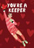 Funny Anniversary Card - Mary Earps - Goalkeeper created by AbiGoLucky