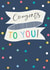 Pretty Congratulations Card - Congrats to You! created by The Boy and the Bear