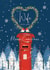 Pretty Christmas Card - Wife - Postbox and Robins created by Rebecca Prinn