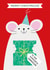 Cute Christmas Card - Grandson - Mouse created by Paper Heart Designs