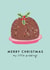Cute Christmas Pudding card for my little pudding created by Zoe Chapman Design