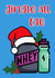 Funny christmas card for fitness fans and gym lovers created by Just Jojo