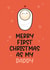 Cute Christmas Card - New Dad - From The Baby created by Twisted Haggis