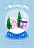 Our Home to Yours - Across the Miles - Christmas Card - Snow Globe - Neighbours created by Ludicrous Prints