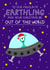 Cute Christmas Card - Alien UFO - Earthling created by Ludicrous Prints