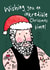 Funny Christmas Card - Tattoo Santa created by Bow & Bell