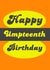 Retro style Happy Birthday card - Umpteenth birthday created by crackerjack