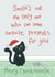 Funny Christmas Card - From The Cat - Surprise Gift created by Presents Felt