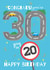 Happy 30th Birthday - Speed Limit Card created by Sian Moore Illustration