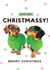 Cute Christmas Card - Cheeky Dachshunds created by Hot Dog greetings
