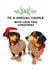 Heartfelt Christmas Card - Special Couple - Dachshund created by Hot Dog greetings