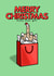 Christmas - Middle Finger Gift Bag - Santa Hat created by fyou cards