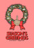 Christmas Holidays - Wreath - Rude - Middle Finger created by fyou cards