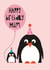 Happy Birthday mum | Birthday card from the kids | Penguin Birthday Card created by Stripey Cats