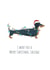 Cute Christmas Card - Sausage Dog in Santa Hat - I woof you a Merry Christmas created by AJ Creations