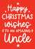 Cute Christmas Card - Amazing Uncle created by Word Up Creative