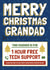 Funny Christmas Card - Grandad - Tech Support Voucher created by AbiGoLucky