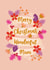 Pretty Floral Christmas card - Wonderful Mum created by The Pattern Press