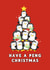 Cute Christmas Card - Have a Peng Christmas - Penguins created by Ink Icons
