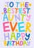 Aunty Birthday Card - Birthday Card for Auntie - From Niece and Nephew - Stars created by Ludicrous Prints