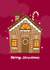 Pretty Christmas Card - Gingerbread House created by katie illustrated