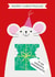 Cute Christmas Card - Granddaughter - Merry Christmouse created by Paper Heart Designs