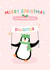 Heartfelt Christmas Card - Daughter - Penguin created by Macie Dot Doodles