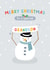 Heartfelt Christmas Card - Special Grandson - Snowman created by Macie Dot Doodles