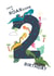 Dinosaur Diggers - Age 2 - Roarsome 2nd Birthday created by Paper Pigeon Creative
