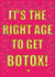 Funny birthday card for her - botox - getting old. created by Courtney Simon