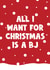Send this funny Christmas card to your loved one - asking for a bj created by Naomi Park