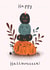 Pumpkin pile Halloween card created by Bidds and Bobs Illustration