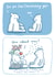 Polar Bear Christmas Card - Funny Comic Style - Feeling Christmassy created by Sarah Ray