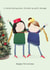 Cute Christmas Card For Your Friends - Friendship Is Gift Enough created by Rosie Made A Thing