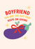Aubergine Innuendo Christmas Card for Boyfriend created by Joyful Joyful