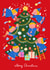 Cute Christmas Card - Angels Decorating The Tree - Merry Christmas created by Olla