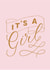 Pretty New Baby Card - It's A Girl created by Seb Sells