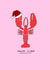 Lobster Pun Christmas Card - Santa Claws created by Meg's Creative Outlet