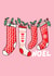 Noel, Christmas stockings, merry Christmas, happy holidays, for her, festive created by By Emma Dearling