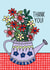 Thank you, for her, new job, retirement, leaving, good job, well done, floral created by By Emma Dearling