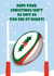 Funny Rugby Christmas card - For your Rugby obsessed friend created by I Made A Card
