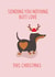 Cute Christmas Dachshund Card created by #1 Silly Sausage 