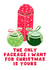 Naughty Christmas Card - Package Pun created by Pink Peach Cards