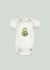 Unisex New Baby Card for New Parents - Avocado Baby Grow created by lil wabbit
