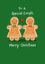 Cute Christmas Card - Gingerbread Gay Couple - Female created by Nicola Watson
