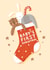 Cute Christmas Card - Baby's First - Stocking created by Nicola Watson