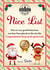 Cute Nice list Christmas card for family and friends from Santa created by WigglyCards