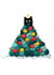 Christmas Card for Knitters | Black Cat Yarn Christmas Tree created by Stephanie Mcrae