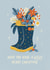 Cute Welly Boots and Flowers Christmas Card for Mum, Grandma, Sister, Wife created by Bird & Co Studio